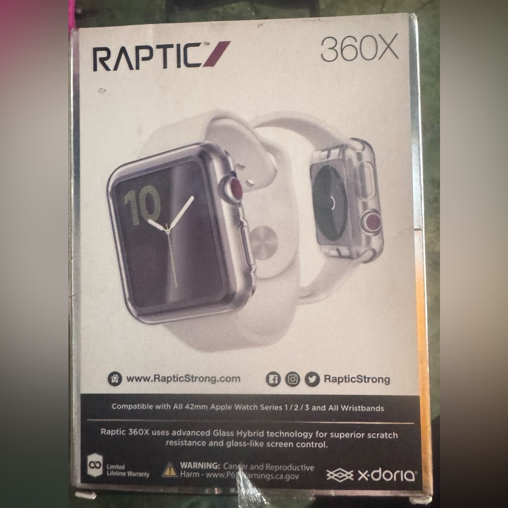 White Apple Watch Glass Hybrid Screen Protector - Picture 4 of 4